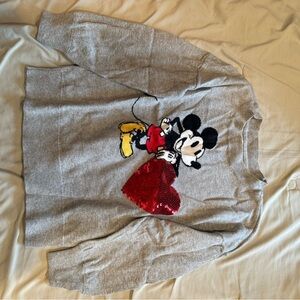 GAP Gray Knit Sweater with Disney Design